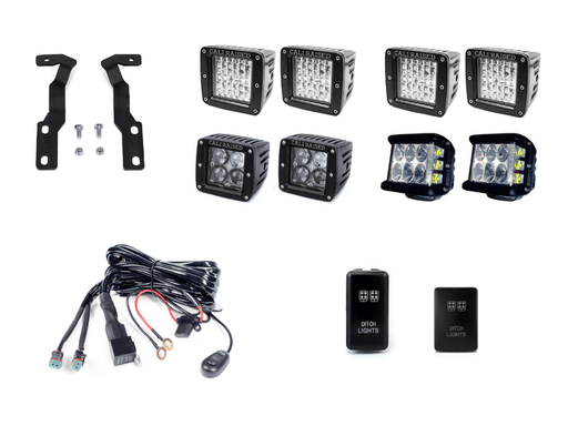 Low Profile Ditch Light Brackets Kit For 2016-2023 Toyota Tacoma - Recon Recovery