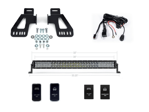 32" Upper Grille LED Light Bar Brackets Kit For 2016-2023 Toyota Tacoma - Recon Recovery