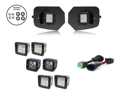 LED Fog Light Pod Replacements Brackets Kit For 2016-2023 Toyota Tacoma - Recon Recovery