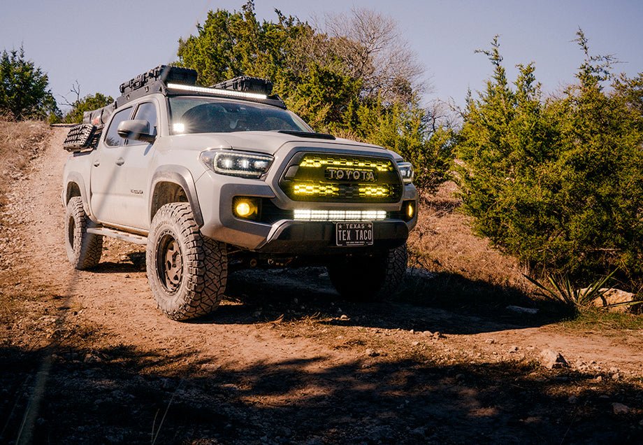 32" Upper Grille LED Light Bar Brackets Kit For 2016-2023 Toyota Tacoma - Recon Recovery