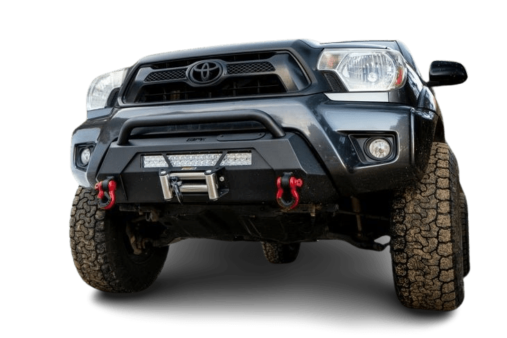 Body Armor 4x4 TC-19340 Hiline Center Front Winch Bumper for 2012-2015 Tacoma 2WD / 4WD - Recon Recovery