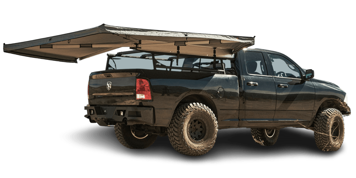 ram 2500 roof top tent SKY RIDGE 270 OVERLAND AWNING WITH MOUNTING BRACKETS — Recon Recovery