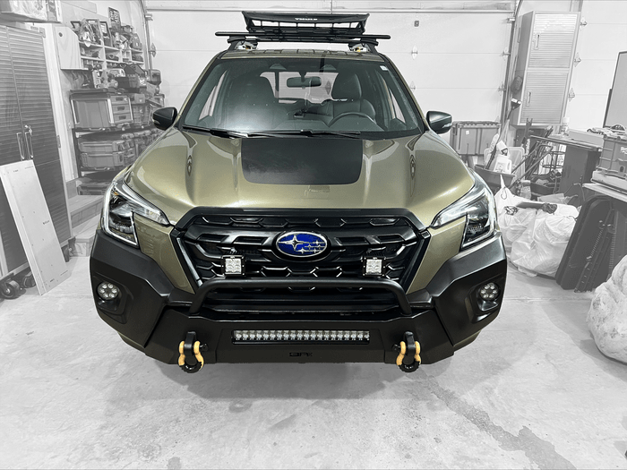 Body Armor 4x4 Hiline Front Winch Bumper for 2019 - 2024 Subaru Forester - Recon Recovery