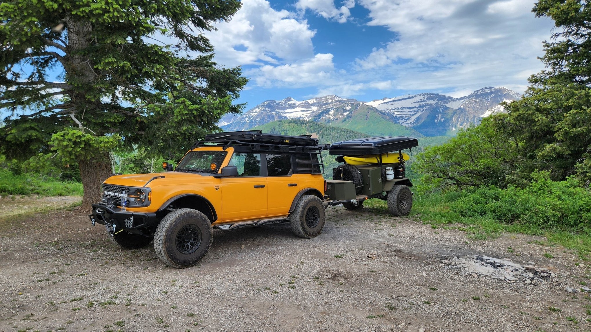 SB Scout Military Style Overlanding Trailer w/ Full Articulating ...