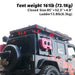 Openroad Aluminum Hard Shell X-Hinge Rooftop Tent with LED Lights - 4 Season - Recon Recovery