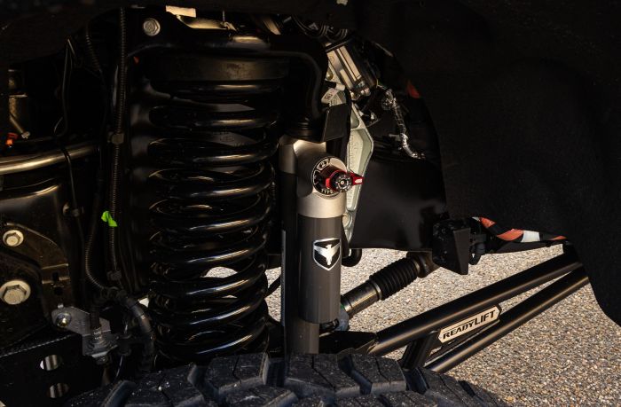 ReadyLIFT 6" Coil Spring Lift Kit with Falcon 3.3 Front/Rear Shocks, Radius Arms, Dual Steering Stabilizer, and Front Track Bar Bracket for 2023-2026 Ford F-250 Super Duty/F-350 Super Duty - Additional View