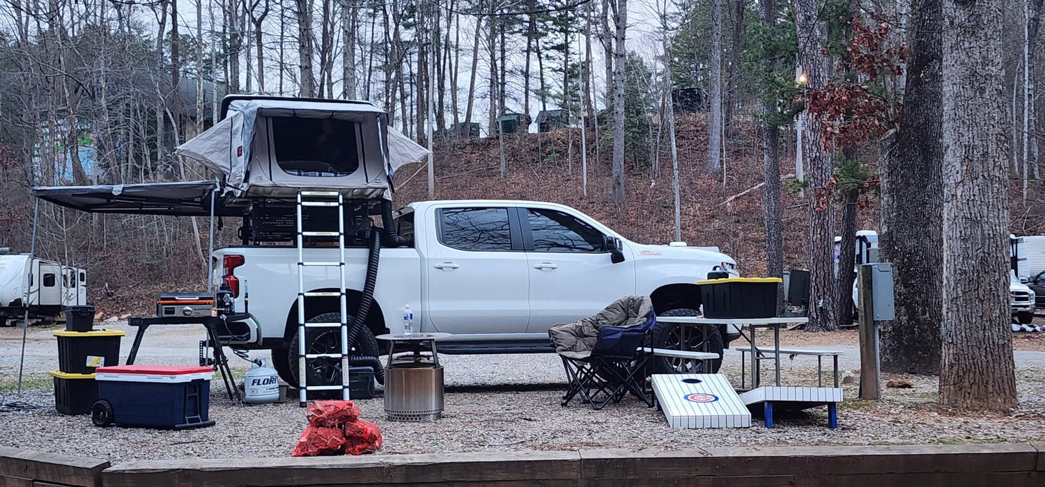 Rough Country Hard Shell Rooftop Overlanding Tent 3 Person - Recon Recovery - Recon Recovery