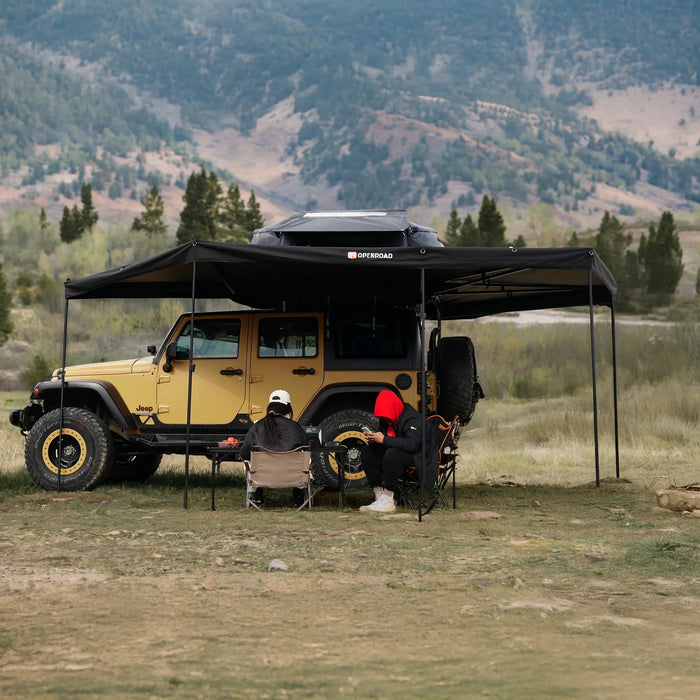 Openroad Plus Size 270 Degree Free Standing Overland Awning With LEDs & Mounting Hardware - Recon Recovery