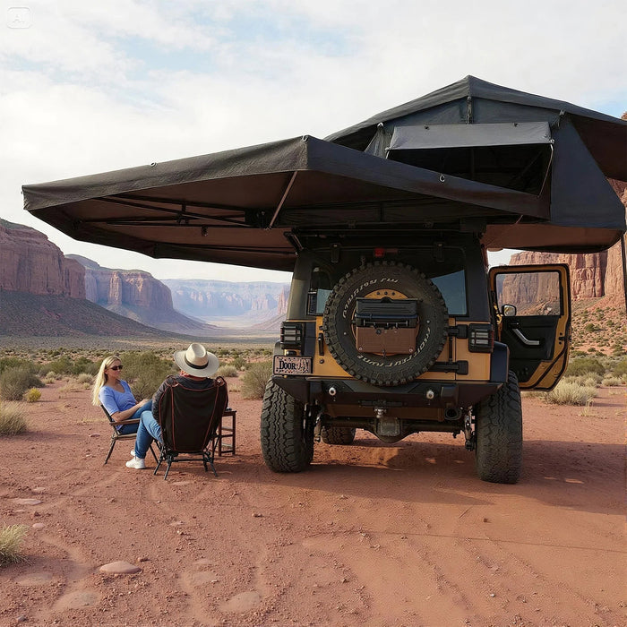 Openroad Plus Size 270 Degree Free Standing Overland Awning With LEDs & Mounting Hardware - Recon Recovery