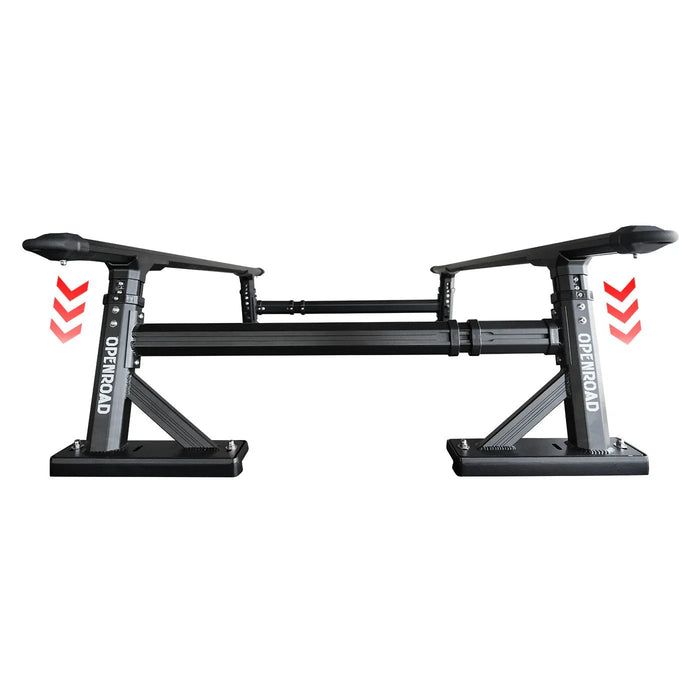 OPENROAD Adjustable Truck Bed Rack | Heavy - Duty Overland Rack System - Recon Recovery