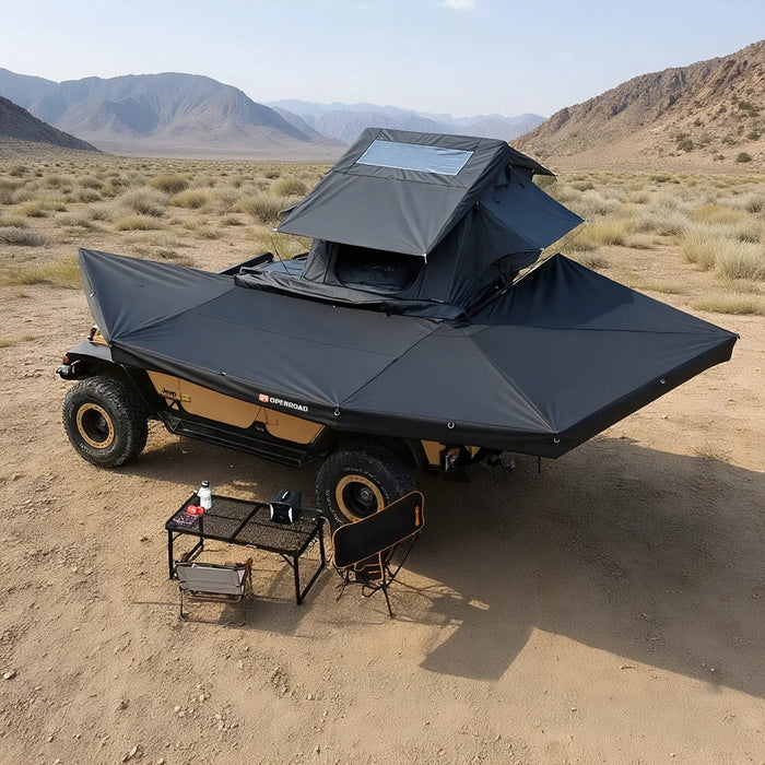 Openroad Plus Size 270 Degree Free Standing Overland Awning With LEDs & Mounting Hardware - Recon Recovery