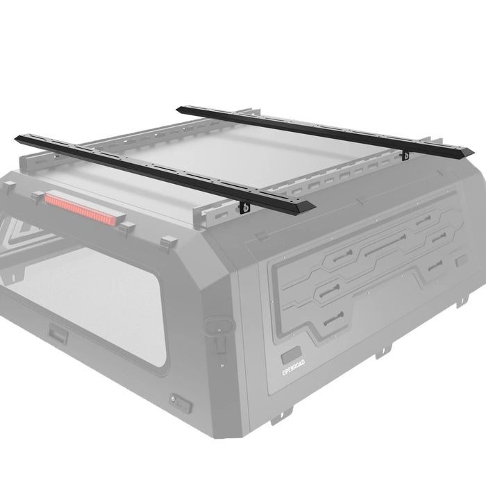 Openroad Aluminum Light Weight Truck Cap Bundle Deal - Bed Cap + Cross Bars + Storage Box