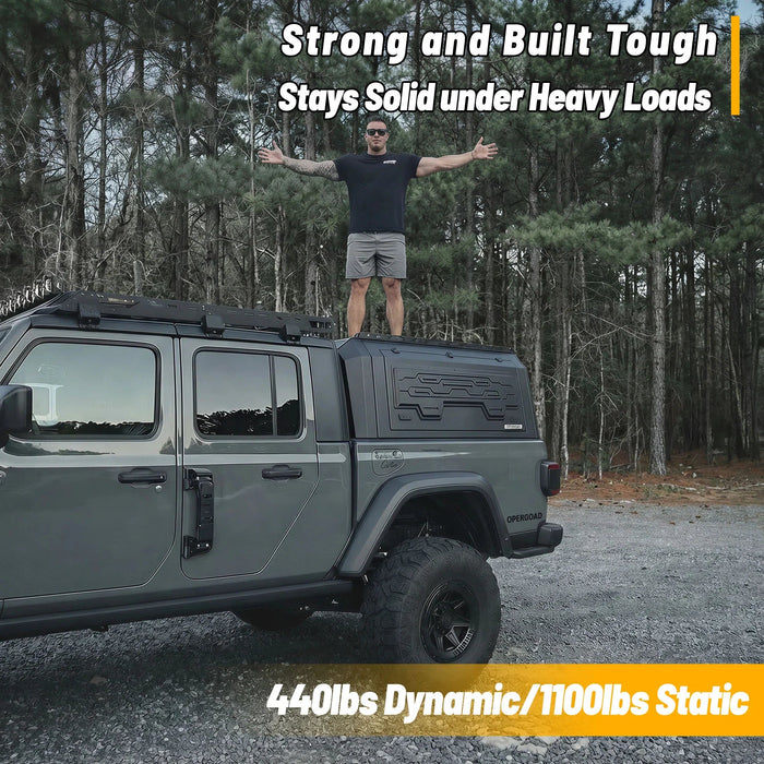 Openroad Aluminum Light Weight Modular Truck Cap for 2019-2026 Jeep Gladiator JT