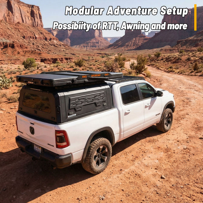 Openroad Aluminum Light Weight Modular Truck Cap for 2019 - 2026 Ram 1500 5.7ft Bed - Recon Recovery