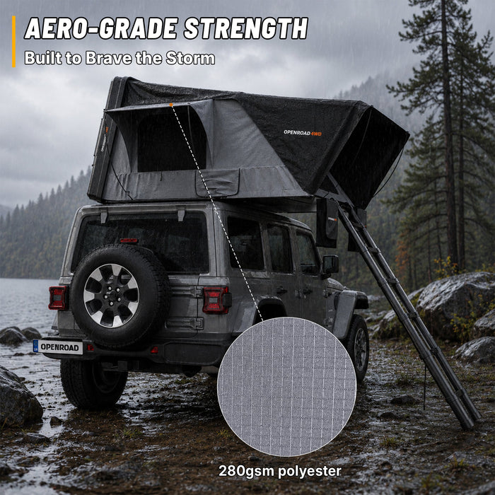 OPENROAD FlowRoof Side-Open Hard Shell 3 Person Rooftop Tent