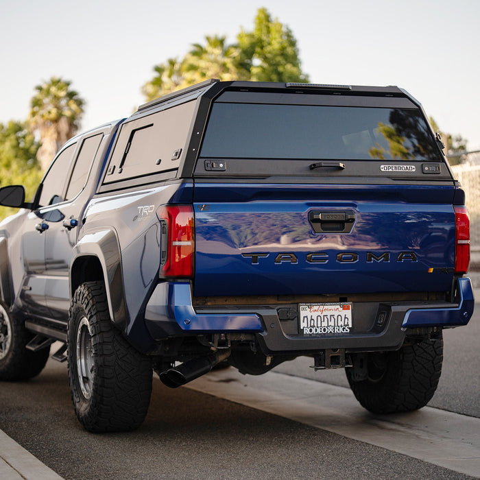OPENROAD Bolt On Bed Cap with Sliding Side and Front Windows for 2024-2026 Toyota Tacoma - Recon Recovery