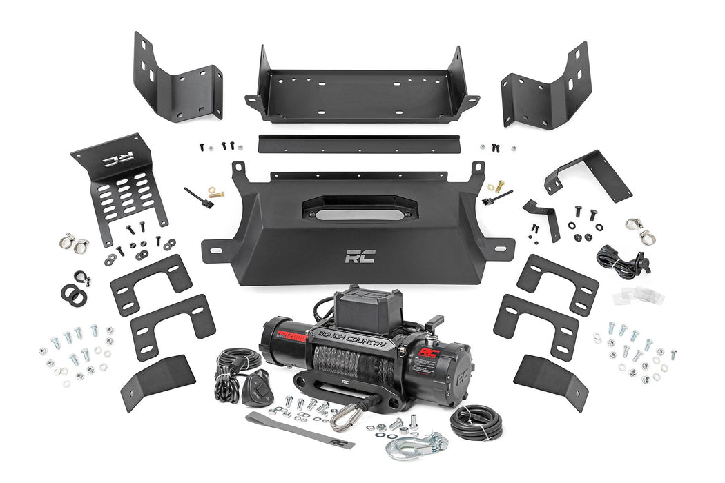 Rough Country Hidden Winch Mount for 2021 - 2026 Ford Bronco - Recon Recovery