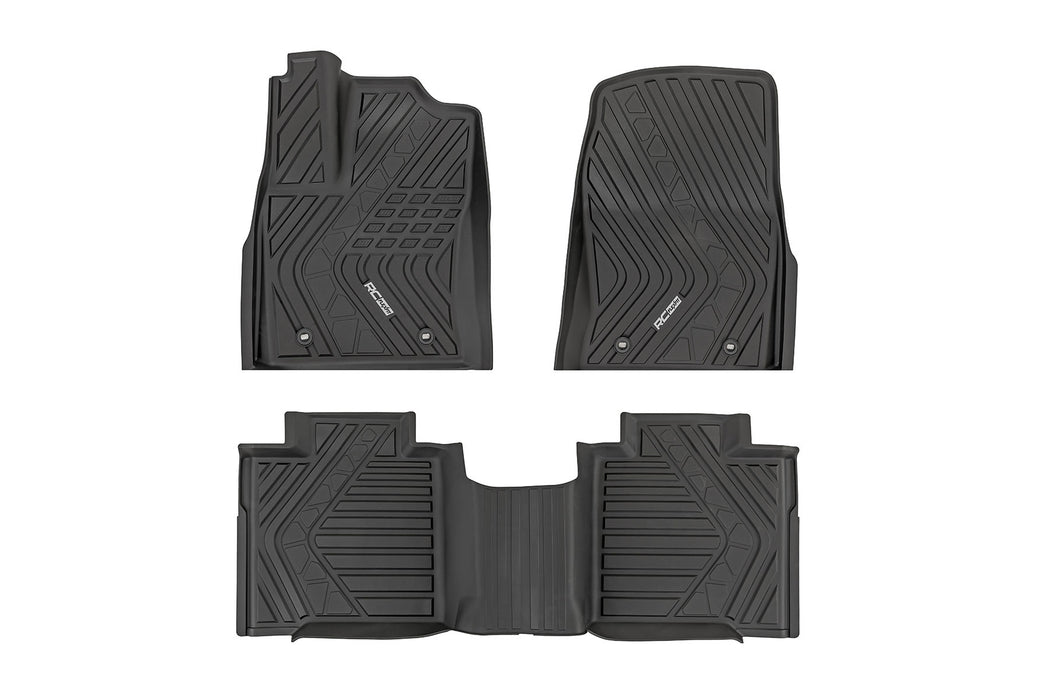 Rough Country Flex - Fit Floor Mats for 2022 - 2026 Toyota Tundra - Recon Recovery