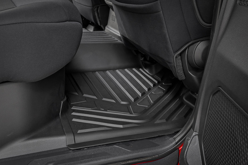 Rough Country Flex - Fit Floor Mats for 2022 - 2026 Toyota Tundra - Recon Recovery