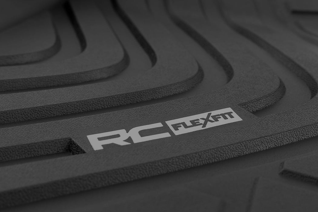 Rough Country Flex - Fit Floor Mats for 2022 - 2026 Toyota Tundra - Recon Recovery