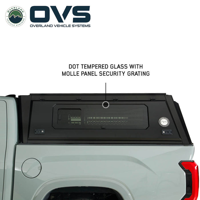 OVS Expedition PRO+ Stainless Steel Truck Cap with Full Windows for 2022 - 2026 Toyota Tundra - Recon Recovery