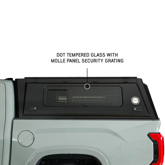 OVS Expedition Pro+ Stainless Steel Truck Cap with Side Windows For 2022-2027 Ford Maverick