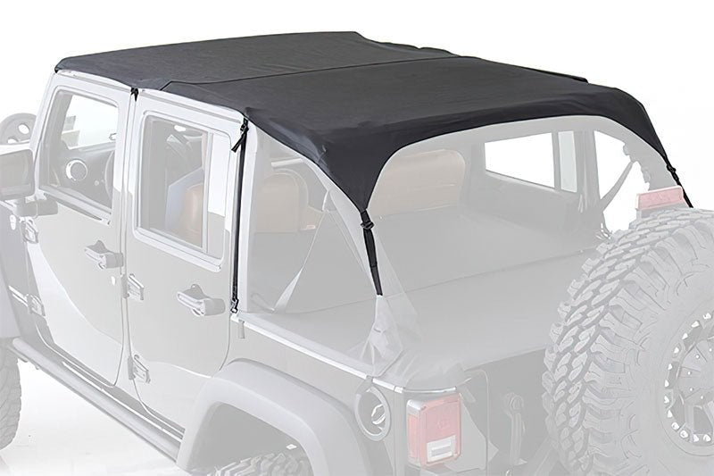 Smittybilt Extended Bikini Top Black Diamond For 2010 - 2018 Jeep Wrangler JK 4 Door - Recon Recovery - Recon Recovery