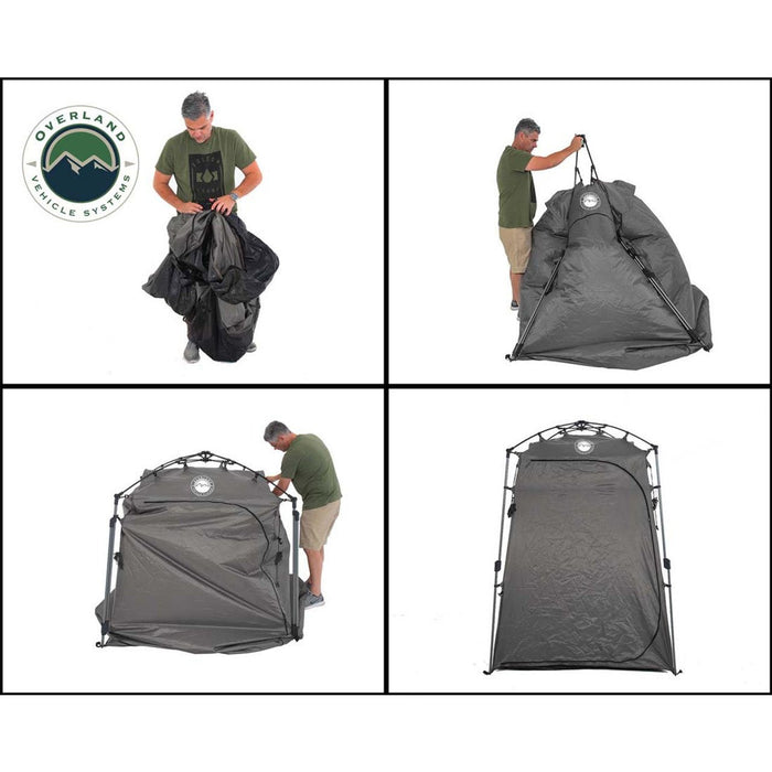 Overland Vehicle Systems Portable Changing Room with Shower & Storage Bag - Recon Recovery