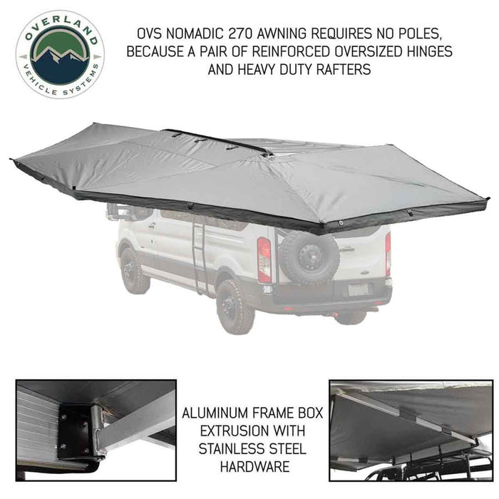 Overland Vehicle Systems 270 Degree Awning with Brackets for Mercedes Sprinter Vans - Recon Recovery