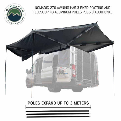 Overland Vehicle Systems 270 Degree Awning with Brackets for Mercedes Sprinter Vans - Recon Recovery