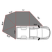 Openroad Plus Size 270 Degree Free Standing Overland Awning With LEDs & Mounting Hardware - Recon Recovery