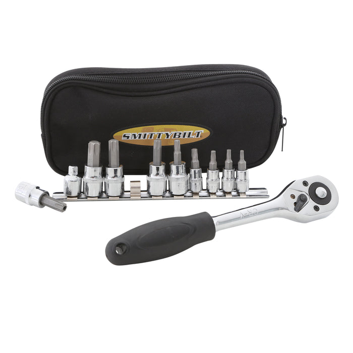 SmittyBilt Portable Universal 9 - Piece Torx Tool Kit (T15 - T50) - Recon Recovery - Recon Recovery