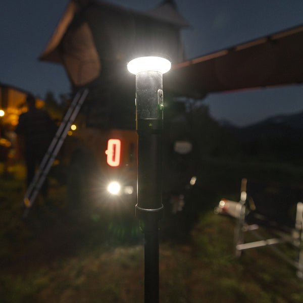 Smittybilt 8ft LED Camp Light with 360 Degrees of Light + Removable Flashlight - Recon Recovery