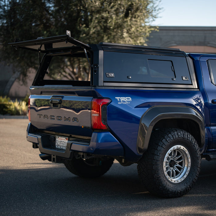 OPENROAD Bolt On Bed Cap with Sliding Side and Front Windows for 2016-2023 Toyota Tacoma - Recon Recovery