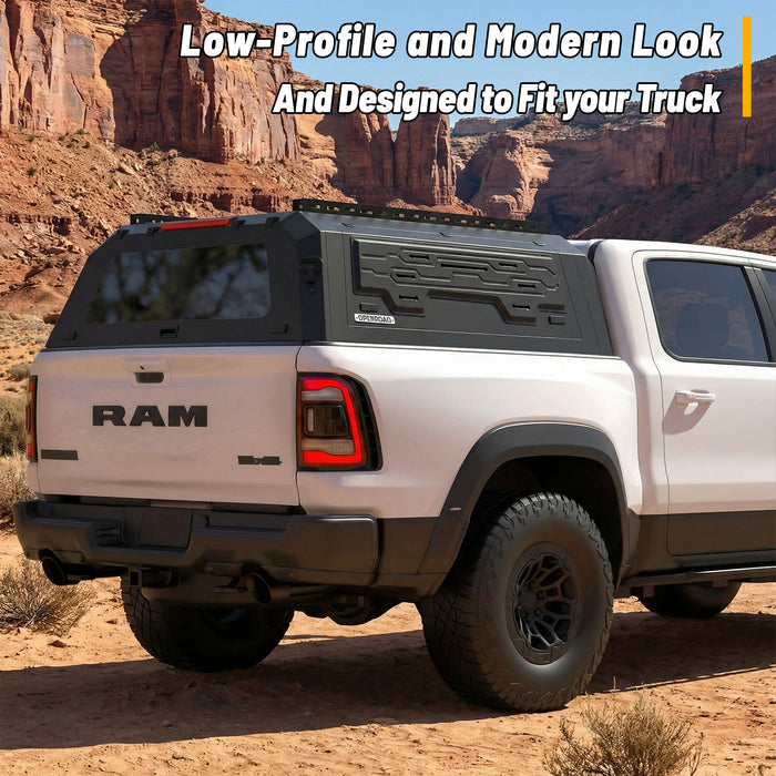 Openroad Aluminum Light Weight Modular Truck Cap for 2019 - 2026 Ram 1500 5.7ft Bed - Recon Recovery