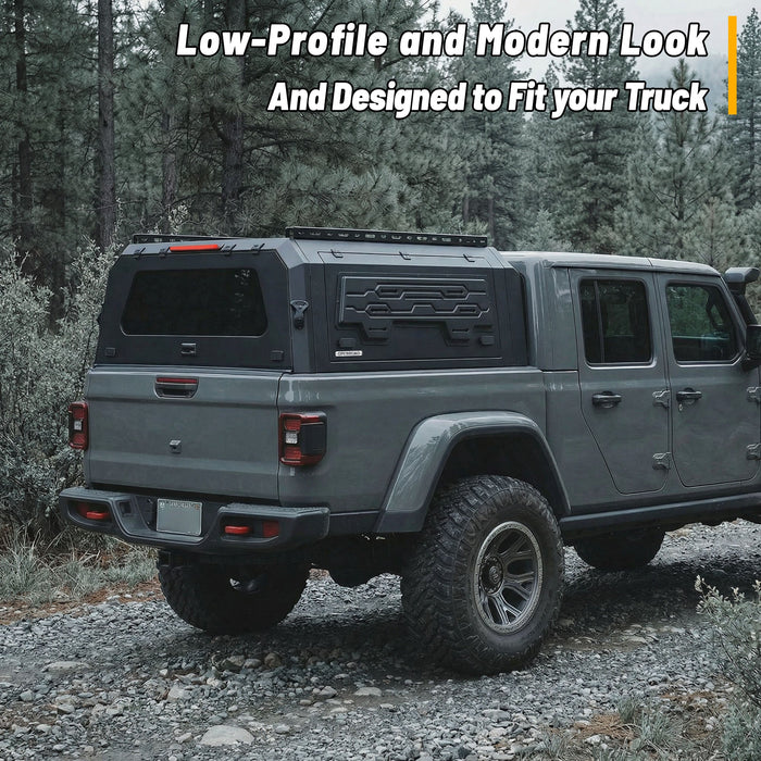 Openroad Aluminum Light Weight Modular Truck Cap for 2019-2026 Jeep Gladiator JT