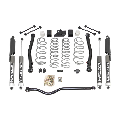 ReadyLIFT Terrain Flex 2-Arm Kit with Falcon 2.1 Shocks. 3.5" (silver spring plus front track bar) for 2018-2026 Jeep Wrangler JL/Wrangler JLU