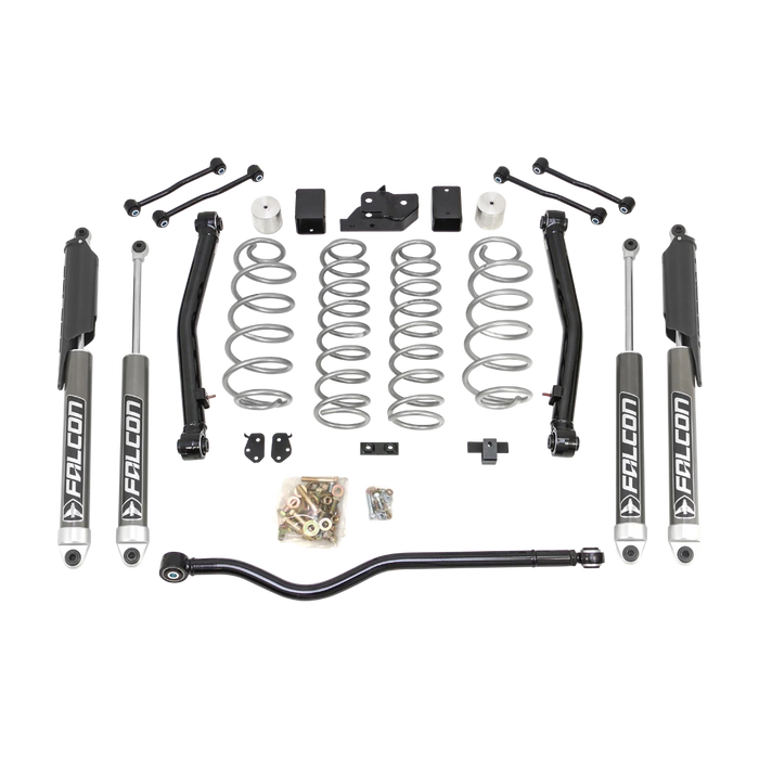ReadyLIFT Terrain Flex 2-Arm Kit with Falcon 2.1 Shocks. 3.5" (silver spring plus front track bar) for 2018-2026 Jeep Wrangler JL/Wrangler JLU