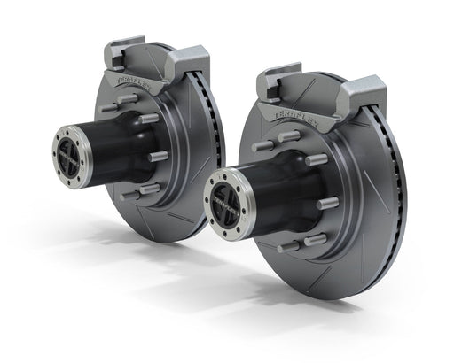 TeraFlex Dana 30/44 Front Axle 8-Lug Locking Hub Conversion Kit W/ Slotted Big Rotors for 2007-2018 Jeep Wrangler - Recon Recovery