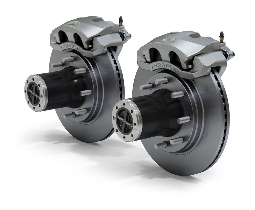 TeraFlex Dana 30/44 Front Axle 8-Lug Locking Hub Conversion Kit W/ Vented Big Brakes for 2007-2018 Jeep Wrangler - Recon Recovery