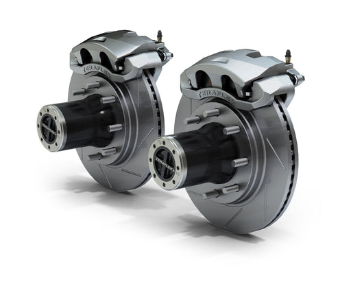 TeraFlex Dana 30/44 Front Axle 8-Lug Locking Hub Conversion Kit W/ Slotted Big Brakes for 2007-2018 Jeep Wrangler - Recon Recovery