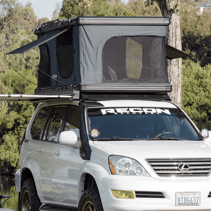 gear rock roof tent Kexaa Outdoor Gear Pop up 360 Aluminum Hardshell Rooftop Tent with Cross Bars