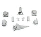 TeraFlex Tera60 Front Axle Bracket Kit (3.25" OD) for 2007-2018 Jeep Wrangler - Recon Recovery