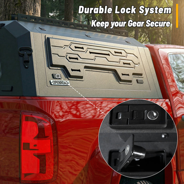 Openroad Aluminum Light Weight Modular Truck Cap for 2023 - 2026 GM Colorado & Canyon 5ft Bed - Recon Recovery