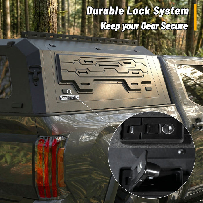 Openroad Aluminum Light Weight Modular Truck Cap for 2022 - 2026 Toyota Tundra 5.5ft Bed - Recon Recovery