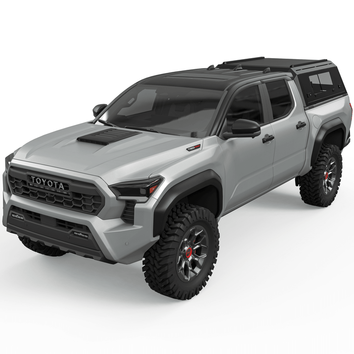 OPENROAD Bolt On Bed Cap with Sliding Side and Front Windows for 2024-2026 Toyota Tacoma - Recon Recovery