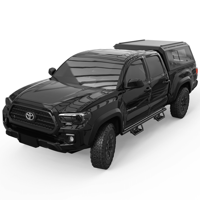 OPENROAD Bolt On Bed Cap with Sliding Side and Front Windows for 2016-2023 Toyota Tacoma - Recon Recovery