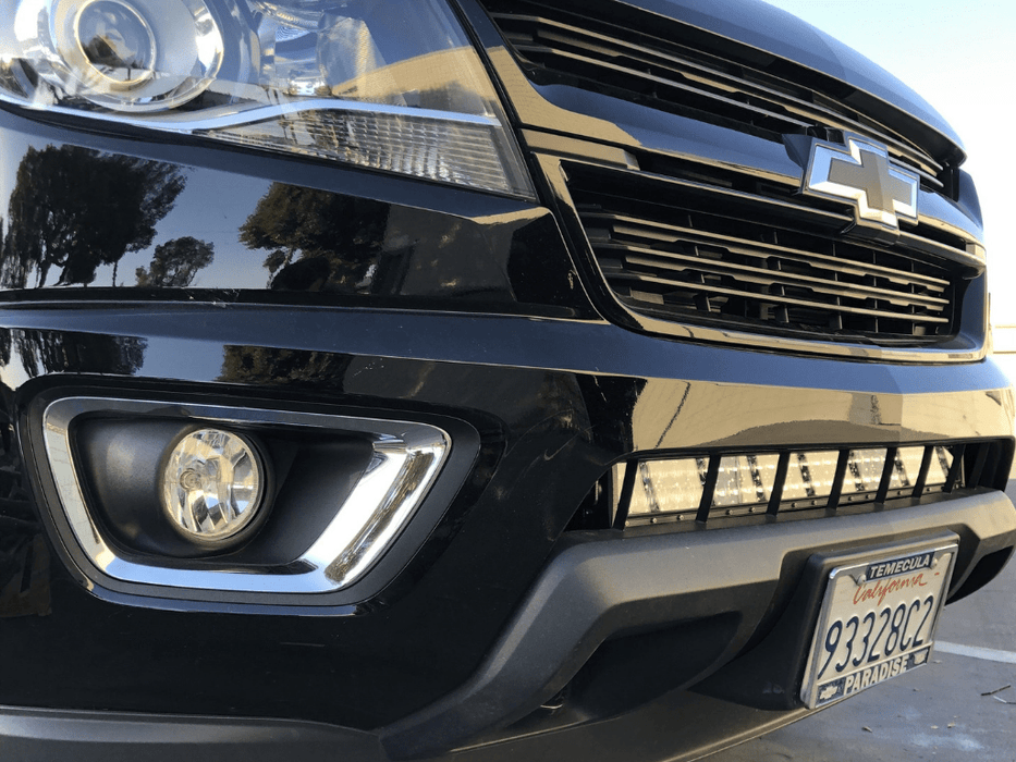 32" Lower Bumper Hidden LED Light Bar Brackets Kit For 2014-2022 Chevy Colorado - Recon Recovery