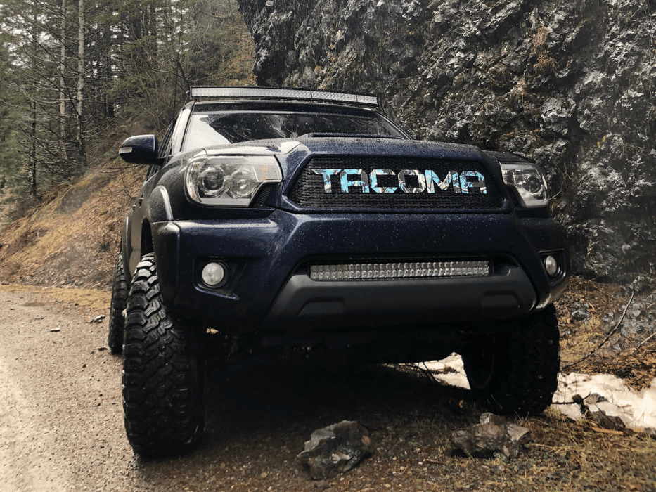 32" Lower Bumper Flush LED Light Bar Brackets Kit For 2005-2015 Toyota Tacoma - Recon Recovery