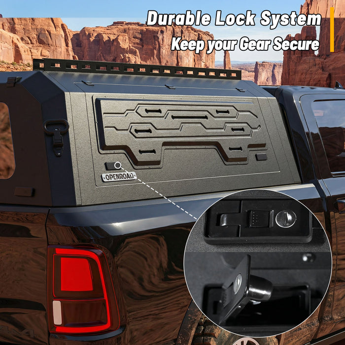 Openroad Aluminum Light Weight Modular Truck Cap for 2020 - 2026 Ram 2500 & 3500 6.5ft Bed - Recon Recovery